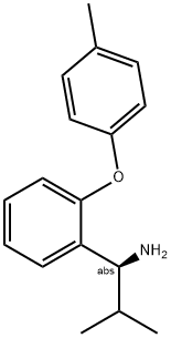 (1S)-2-METHYL-1-[2-(4-METHYLPHENOXY)PHENYL]PROPYLAMINE 结构式