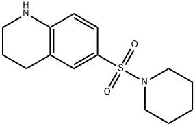 6-(PIPERIDIN-1-YLSULFONYL)-1,2,3,4-TETRAHYDROQUINOLINE 结构式