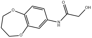 N-3,4-DIHYDRO-2H-1,5-BENZODIOXEPIN-7-YL-2-HYDROXYACETAMIDE 结构式