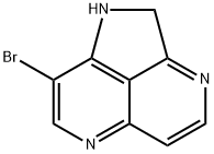 8-BROMO-1,2-DIHYDROPYRROLO[2,3,4-DE]-1,6-NAPHTHYRIDINE 结构式