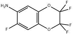 6-AMINO-2,2,3,3,7-PENTAFLUORO-1,4-BENZODIOXENE 结构式