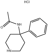 4-PHENYL-4-ACETAMIDO-PIPERIDINE HYDROCHLORIDE 结构式