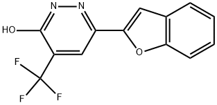 6-(BENZO-[B]-FURAN-2-YL)-3-HYDROXY-4-(TRIFLUOROMETHYL)PYRIDAZINE 结构式