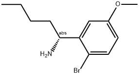 (1R)-1-(2-BROMO-5-METHOXYPHENYL)PENTYLAMINE 结构式