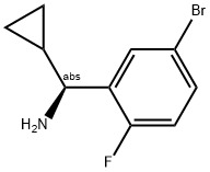 (1S)(5-BROMO-2-FLUOROPHENYL)CYCLOPROPYLMETHYLAMINE 结构式