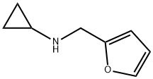 N-[(呋喃-2-基)甲基]环丙胺 结构式