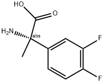 (2S)-2-AMINO-2-(3,4-DIFLUOROPHENYL)PROPANOIC ACID 结构式