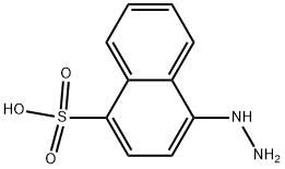 4-Hydrazino-1-naphthalenesulfonic acid 结构式