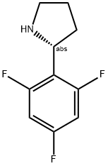 (2R)-2-(2,4,6-TRIFLUOROPHENYL)PYRROLIDINE 结构式