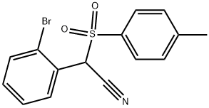 (2-Bromophenyl)[(4-methylphenyl)sulfonyl]acetonitrile 结构式
