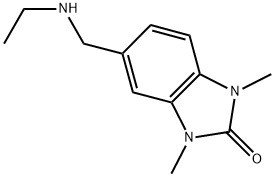 5-((ETHYLAMINO)METHYL)-1,3-DIMETHYL-1,3-DIHYDRO-2H-BENZIMIDAZOL-2-ONE 结构式