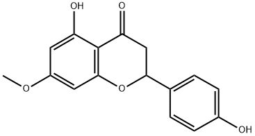 5-HYDROXY-2-(4-HYDROXY-PHENYL)-7-METHOXY-CHROMAN-4-ONE 结构式