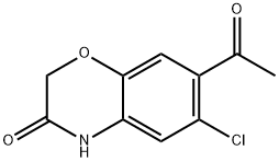 7-Acetyl-6-chloro-2H-1,4-benzoxazin-3(4H)-one 结构式