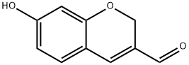 7-羟基-2H-苯并吡喃-3-甲醛 结构式