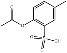 ACETIC ACID 4-METHYL-2-SULFO-PHENYL ESTER 结构式