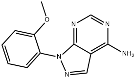 1-(2-METHOXYPHENYL)-1H-PYRAZOLO[3,4-D]PYRIMIDIN-4-AMINE 结构式