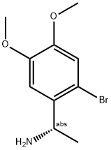 (1S)-1-(2-Bromo-4,5-dimethoxyphenyl)ethylamine 结构式