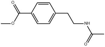 4-(2-Acetylaminoethyl)benzoic acid methyl ester 结构式