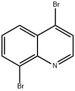 4,8-二溴喹啉 结构式