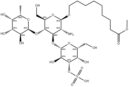 3'-Sulfo-2-amino-lewis a-1-ogr 结构式