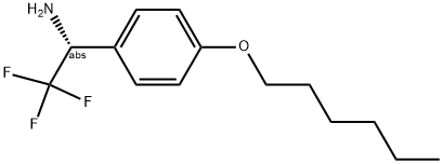 (1R)-2,2,2-TRIFLUORO-1-(4-HEXYLOXYPHENYL)ETHYLAMINE 结构式
