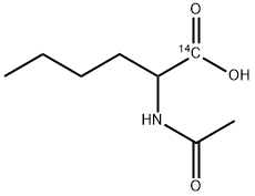 N-ACETYL-D,L-NORLEUCINE, [1-14C]- 结构式
