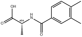 (2R)-2-[(3,4-DIMETHYLBENZOYL)AMINO]PROPANOIC ACID 结构式