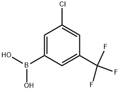 3-氯-5-三氟甲基苯硼酸 结构式