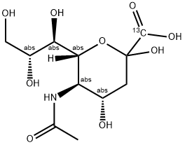 N-ACETYL-D-[1-13C]NEURAMINIC ACID 结构式