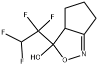 4,5,5a,6-Tetrahydro-6-hydroxy-6-(1,1,2,2-tetrafluoroethyl)-3H-cyclopenta-[c]-isoxazole 结构式