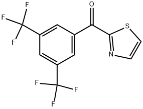 2-(3,5-Bis-trifluoromethylbenzoyl)thiazole 结构式