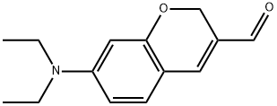 7-(DIETHYLAMINO)-2H-CHROMENE-3-CARBALDEHYDE 结构式