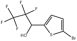 1-(5-BROMOTHIEN-2-YL)-2,2,3,3,3-PENTAFLUOROPROPAN-1-OL 结构式
