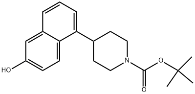 1-BOC-4-(6-HYDROXY-NAPHTHALEN-1-YL)-PIPERIDINE 结构式