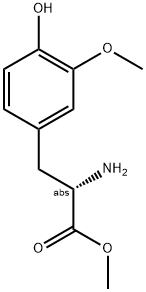 (S)-2-AMINO-3-(4-HYDROXY-3-METHOXY-PHENYL)-PROPIONIC ACID METHYL ESTER 结构式