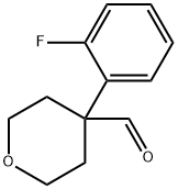 4-(2-氟-苯基)-四氢-吡喃-4-甲醛 结构式