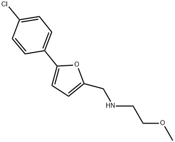 N-((5-(4-CHLOROPHENYL)-2-FURYL)METHYL)-2-METHOXYETHANAMINE 结构式