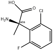 (2R)-2-AMINO-2-(2-CHLORO-6-FLUOROPHENYL)PROPANOIC ACID 结构式