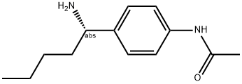 N-[4-((1S)-1-AMINOPENTYL)PHENYL]ACETAMIDE 结构式