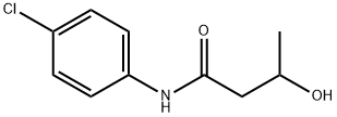 N-(4-CHLOROPHENYL)-3-HYDROXYBUTANAMIDE 结构式