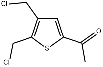 1-[4,5-Bis(chloromethyl)-2-thienyl]ethanone 结构式