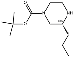 (R)-3-PROPYL-PIPERAZINE-1-CARBOXYLIC ACID TERT-BUTYL ESTER 结构式