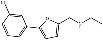 N-((5-(3-CHLOROPHENYL)-2-FURYL)METHYL)ETHANAMINE 结构式