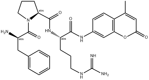 D-PHE-PRO-ARG-7-AMINO-4-METHYLCOUMARIN 结构式