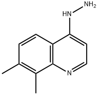 7,8-DIMETHYL-4-HYDRAZINOQUINOLINE 结构式