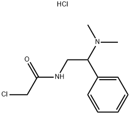 2-氯-N-[2-(二甲氨基)-2-苯乙基]乙酰胺盐酸盐 结构式