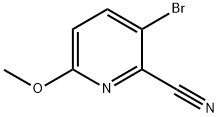 3-Bromo-6-methoxypyridine-2-carbonitrile 结构式