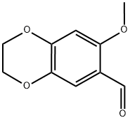 7-METHOXY-2,3-DIHYDRO-1,4-BENZODIOXINE-6-CARBALDEHYDE 结构式