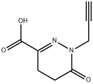 6-OXO-1-PROP-2-YNYL-1,4,5,6-TETRAHYDROPYRIDAZINE-3-CARBOXYLIC ACID 结构式