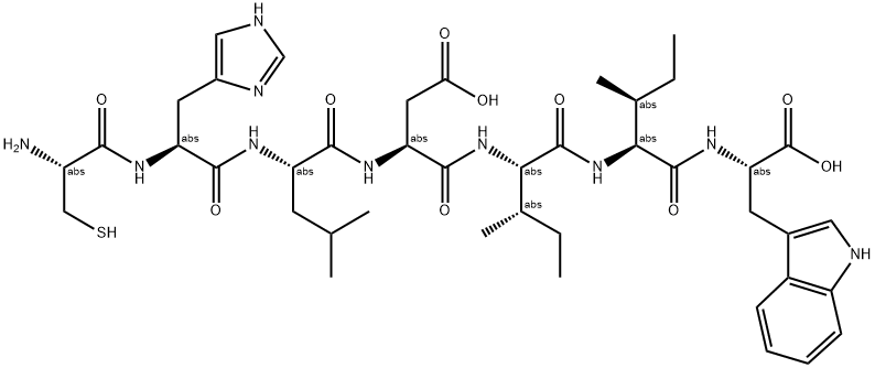 CYS-HIS-LEU-ASP-ILE-ILE-TRP HUMAN, PORCINE, RAT, CANINE 结构式